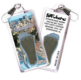 Birmingham FootWhere® Souvenir Zipper-Pull. Made in USA-FootWhere® Souvenirs
