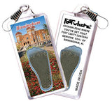 Birmingham FootWhere® Souvenir Zipper-Pulls. 6 Piece Set. Made in USA-FootWhere® Souvenirs
