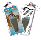 Birmingham FootWhere® Souvenir Zipper-Pull. Made in USA-FootWhere® Souvenirs