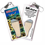 Belize FootWhere® Souvenir Zipper-Pulls. 6 Piece Set. Made in USA - FootWhere® Souvenir Shop