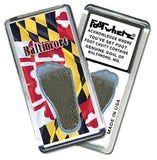 Baltimore FootWhere® Souvenir Fridge Magnets. 6 Piece Set. Made in USA-FootWhere® Souvenirs