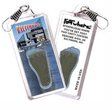 Baltimore FootWhere® Souvenir Zipper-Pull. Made in USA-FootWhere® Souvenirs