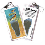 Baltimore FootWhere® Souvenir Zipper-Pull. Made in USA-FootWhere® Souvenirs