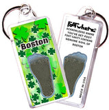 Boston FootWhere® Souvenir Keychains. 6 Piece Set. Made in USA-FootWhere® Souvenirs