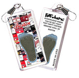 Boston FootWhere® Souvenir Zipper-Pulls. 6 Piece Set. Made in USA-FootWhere® Souvenirs
