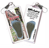 Boston FootWhere® Souvenir Zipper-Pull. Made in USA-FootWhere® Souvenirs