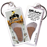 Boise FootWhere® Souvenir Key Chain. Made in USA-FootWhere® Souvenirs