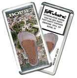 Boise FootWhere® Souvenir Fridge Magnet. Made in USA-FootWhere® Souvenirs