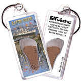 Baton Rouge FootWhere® Souvenir Keychains. 6 Piece Set. Made in USA-FootWhere® Souvenirs