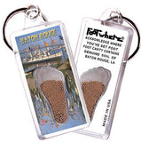 Baton Rouge, LA FootWhere® Souvenir Keychain. Made in USA-FootWhere® Souvenirs