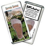 Baton Rouge, LA FootWhere® Souvenir Fridge Magnet. Made in USA-FootWhere® Souvenirs