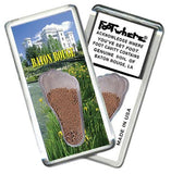 Baton Rouge, LA FootWhere® Souvenir Fridge Magnet. Made in USA-FootWhere® Souvenirs