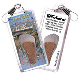Baton Rouge FootWhere® Souvenir Zipper-Pull. Made in USA-FootWhere® Souvenirs
