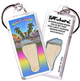 Boca Raton, FL FootWhere® Souvenir Key Chain. Made in USA-FootWhere® Souvenirs