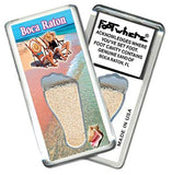 Boca Raton, FL FootWhere® Souvenir Fridge Magnet. Made in USA-FootWhere® Souvenirs