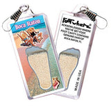 Boca Raton FootWhere® Souvenir Zipper-Pulls. 6 Piece Set. Made in USA-FootWhere® Souvenirs