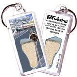Bermuda FootWhere® Souvenir Keychains. 6 Piece Set. Made in USA-FootWhere® Souvenirs