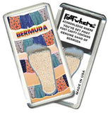 Bermuda FootWhere® Souvenir Fridge Magnets. 6 Piece Set. Made in USA-FootWhere® Souvenirs