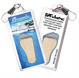 Bermuda FootWhere® Souvenir Zipper-Pulls. 6 Piece Set. Made in USA-FootWhere® Souvenirs