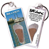 Branson FootWhere® Souvenir Keychain. Made in USA-FootWhere® Souvenirs