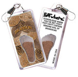 Branson FootWhere® Souvenir Zipper-Pulls. 6 Piece Set. Made in USA-FootWhere® Souvenirs