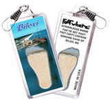 Biloxi, MS FootWhere® Souvenir Zipper-Pull. Made in USA-FootWhere® Souvenirs