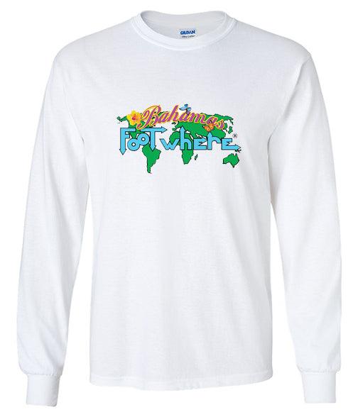 Bahamas Long Sleeve FootWhere® Souvenir T-Shirt