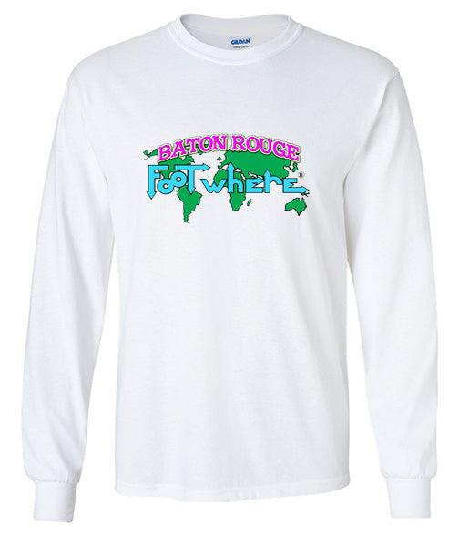 Baton Rouge Long Sleeve FootWhere® Souvenir T-Shirt
