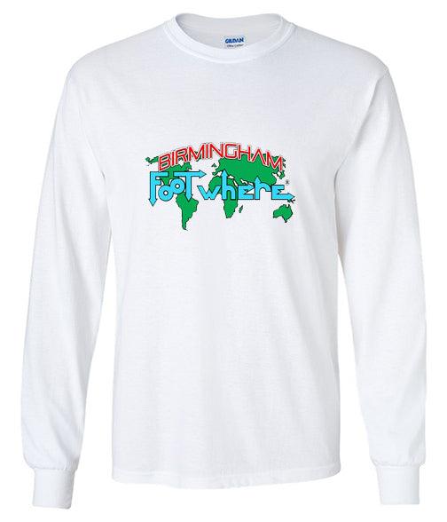 Birmingham Long Sleeve FootWhere® Souvenir T-Shirt - FootWhere® Souvenir Shop