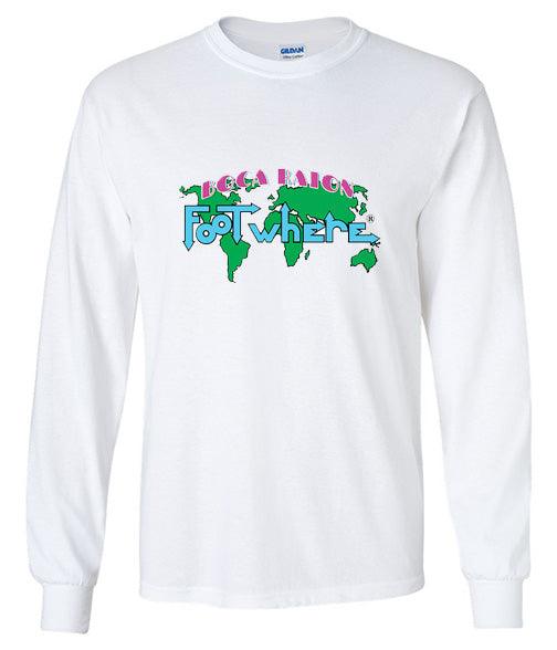 Boca Raton Long Sleeve FootWhere® Souvenir T-Shirt - FootWhere® Souvenir Shop