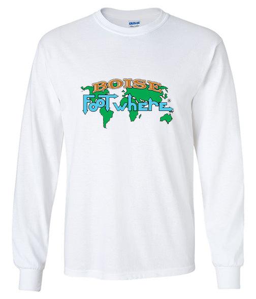 Boise Long Sleeve FootWhere® Souvenir T-Shirt - FootWhere® Souvenir Shop