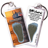 Cincinnati FootWhere® Souvenir Keychain. Made in USA-FootWhere® Souvenirs