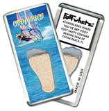 Cocoa Beach FootWhere® Souvenir Fridge Magnets. 6 Piece Set. Made in USA-FootWhere® Souvenirs
