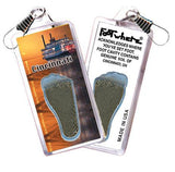 Cincinnati FootWhere® Souvenir Zipper-Pulls. 6 Piece Set. Made in USA-FootWhere® Souvenirs
