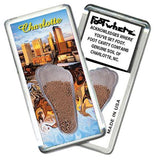 Charlotte FootWhere® Souvenir Magnet. Made in USA-FootWhere® Souvenirs