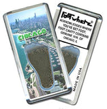 Chicago FootWhere® Souvenir Magnet. Made in USA-FootWhere® Souvenirs