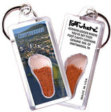 Chattanooga FootWhere® Souvenir Keychain. Made in USA-FootWhere® Souvenirs