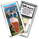 Chattanooga FootWhere® Souvenir Fridge Magnets. 6 Piece Set. Made in USA-FootWhere® Souvenirs