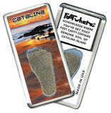 Catalina Island FootWhere® Souvenir Fridge Magnets. 6 Piece Set. Made in USA-FootWhere® Souvenirs