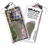 Catalina Island FootWhere® Souvenir Zipper-Pulls. 6 Piece Set. Made in USA-FootWhere® Souvenirs