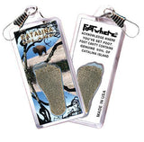 Catalina Island FootWhere® Souvenir Zipper-Pull. Made in USA-FootWhere® Souvenirs