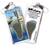 Columbus, OH FootWhere® Souvenir Zipper-Pull. Made in USA-FootWhere® Souvenirs