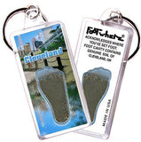 Cleveland FootWhere® Souvenir Keychain. Made in USA-FootWhere® Souvenirs