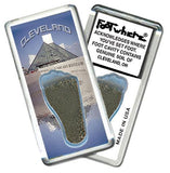 Cleveland FootWhere® Souvenir Fridge Magnet. Made in USA-FootWhere® Souvenirs