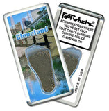Cleveland FootWhere® Souvenir Fridge Magnet. Made in USA-FootWhere® Souvenirs