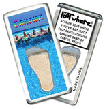 Cancun FootWhere® Souvenir Fridge Magnet. Made in USA-FootWhere® Souvenirs