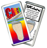 Cancun FootWhere® Souvenir Fridge Magnet. Made in USA-FootWhere® Souvenirs