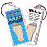 Cancun FootWhere® Souvenir Keychains. 6 Piece Set. Made in USA-FootWhere® Souvenirs