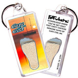 Cape Cod, MA FootWhere® Souvenir Keychain. Made in USA-FootWhere® Souvenirs