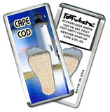 Cape Cod FootWhere® Fridge Magnets. 6 Piece Set. Made in USA-FootWhere® Souvenirs
